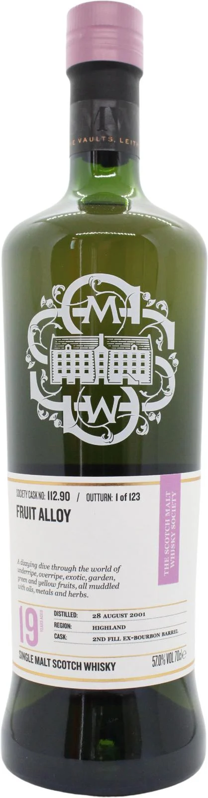 Inchmurrin 2001 SMWS 112.90 Fruit alloy 19 Year Old 2021 Release (Cask #112.9) Single Malt Scotch Whisky | 700ML - Whiskey