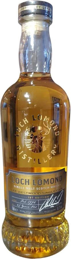 Loch Lomond 1996 Lee Westwood Single Cask - 1st Edition 25 Year Old 2021 Release Single Malt Scotch Whisky | 700ML