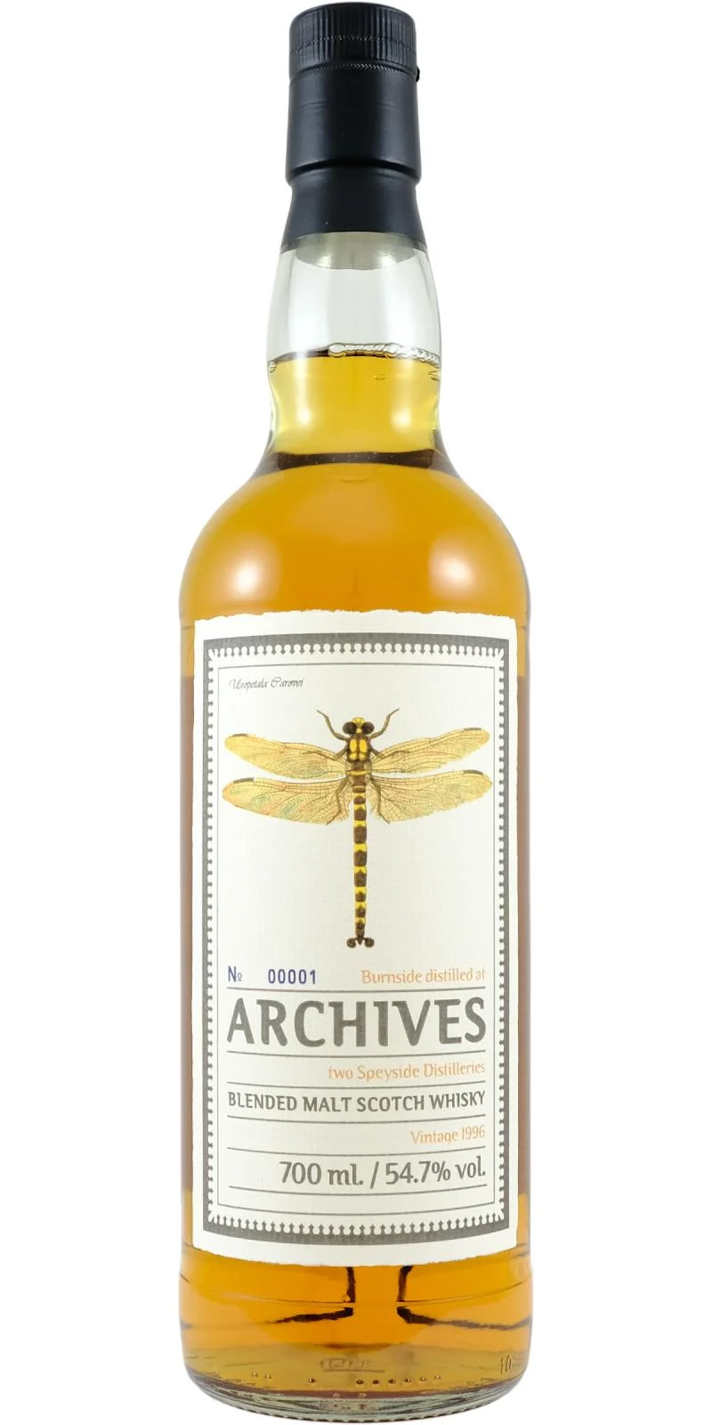 Burnside 1996 Arc British Dragonflies 25 Year Old 2021 Release (Cask #2176) Single Malt Scotch Whisky | 700ML - Whiskey