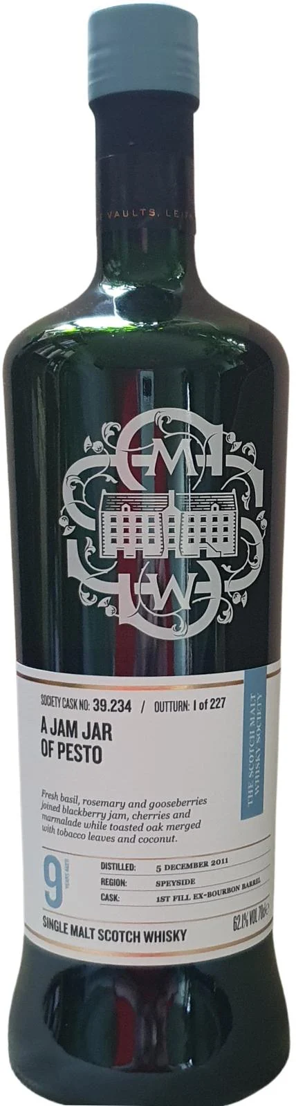 Linkwood 2011 SMWS 39.234 A jam jar of pesto 9 Year Old 2021 Release (Cask #39.234) Single Malt Scotch Whisky | 700ML - Whiskey