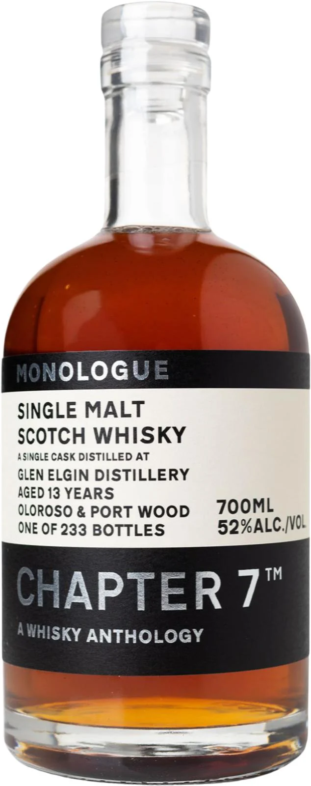 Glen Elgin 2007 Ch7 A Whisky Anthology - Monologue 13 Year Old 2021 Release (Cask #570885/A/C) Single Malt Scotch Whisky | 700ML