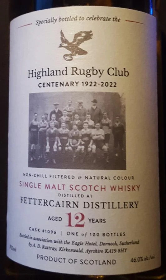 Fettercairn 12-year-old DR Eagle Hotel 12 Year Old 2021 Release (Cask #1096) Single Malt Scotch Whisky | 700ML
