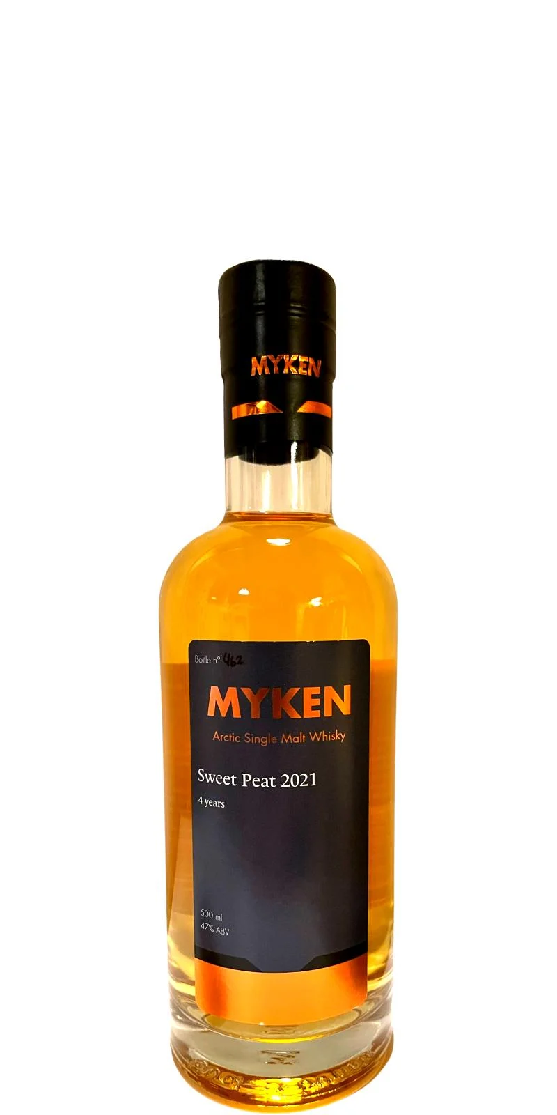 Myken Sweet Peat 2021 Arctic Single Malt Whisky 4 Year Old 2021 Release Single Malt Whisky | 500ML - Whiskey