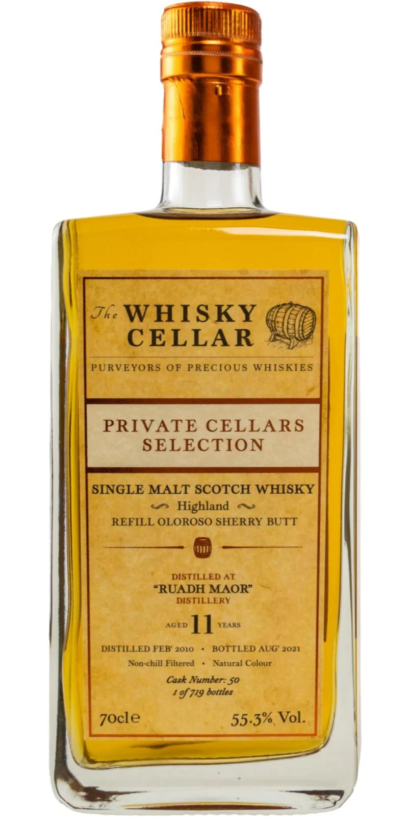 Ruadh Maor 2010 TWCe Private Cellars Selection 11 Year Old 2021 Release (Cask #50) Single Malt Scotch Whisky | 700ML - Whiskey