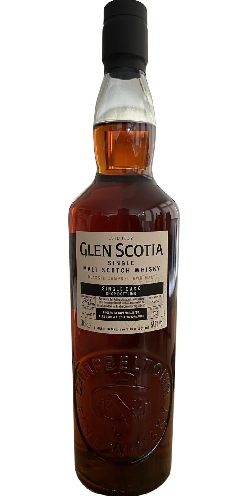Glen Scotia 2005 Single Cask - Shop Bottling 2021 Release (Cask #413/6) Single Malt Scotch Whisky | 700ML