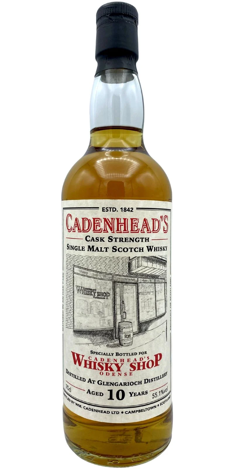 Glen Garioch 2011 CA Cadenhead's Whisky Shop Odense 10 Year Old 2021 Release Single Malt Scotch Whisky | 700ML - Whiskey