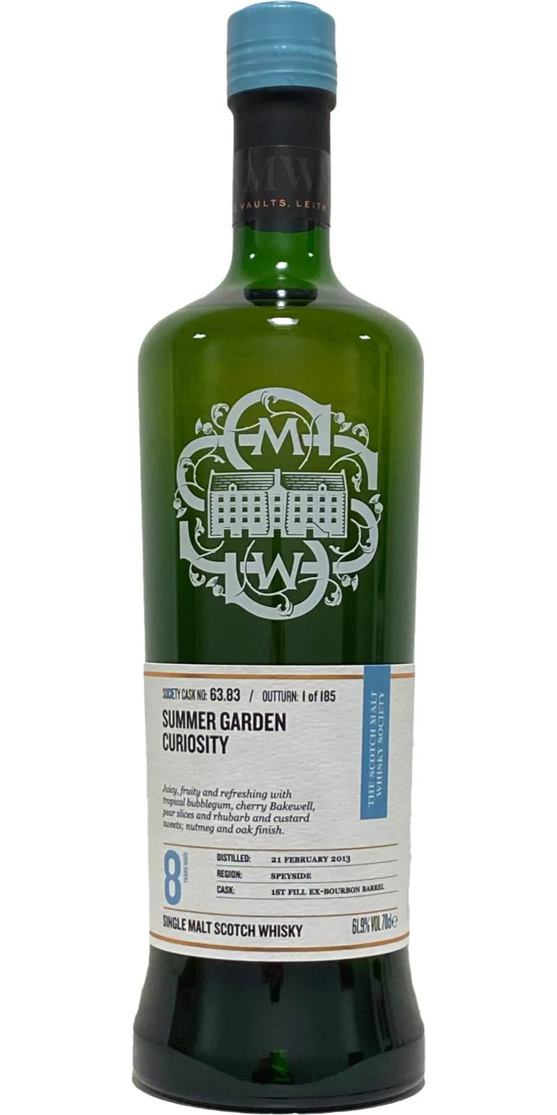 Glentauchers 2013 SMWS 63.83 Summer garden curiosity 8 Year Old 2021 Release (Cask #63.83) Single Malt Scotch Whisky | 700ML - Whiskey