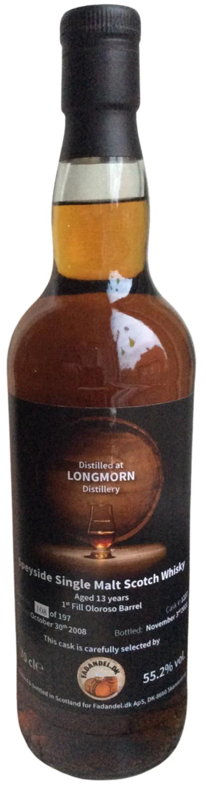 Longmorn 2008 F.dk 13 Year Old 2021 Release (Cask #1227) Single Malt Scotch Whisky | 700ML