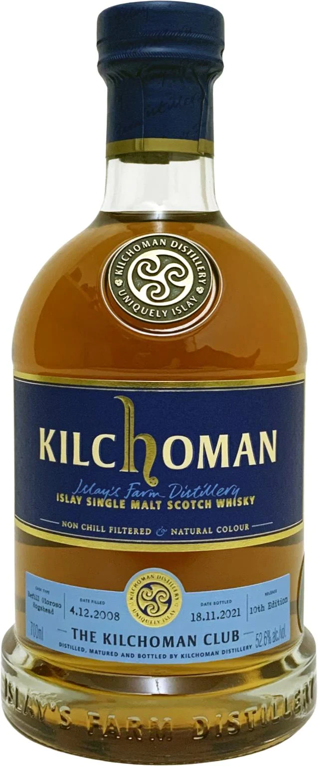 Kilchoman 2008 The Kilchoman Club - 10th Edition 12 Year Old 2021 Release (Cask #634.636.640) Single Malt Scotch Whisky | 700ML