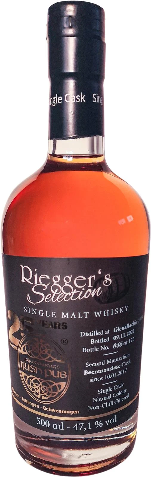 Glenallachie 2008 RS 25 Years Fürstenbergs Irish Pub 2021 Release Single Malt Scotch Whisky | 500ML