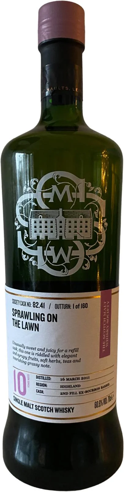 Glencadam 2011 SMWS 82.41 Sprawling on the lawn 10 Year Old 2021 Release (Cask #82.41) Single Malt Scotch Whisky | 700ML - Whiskey