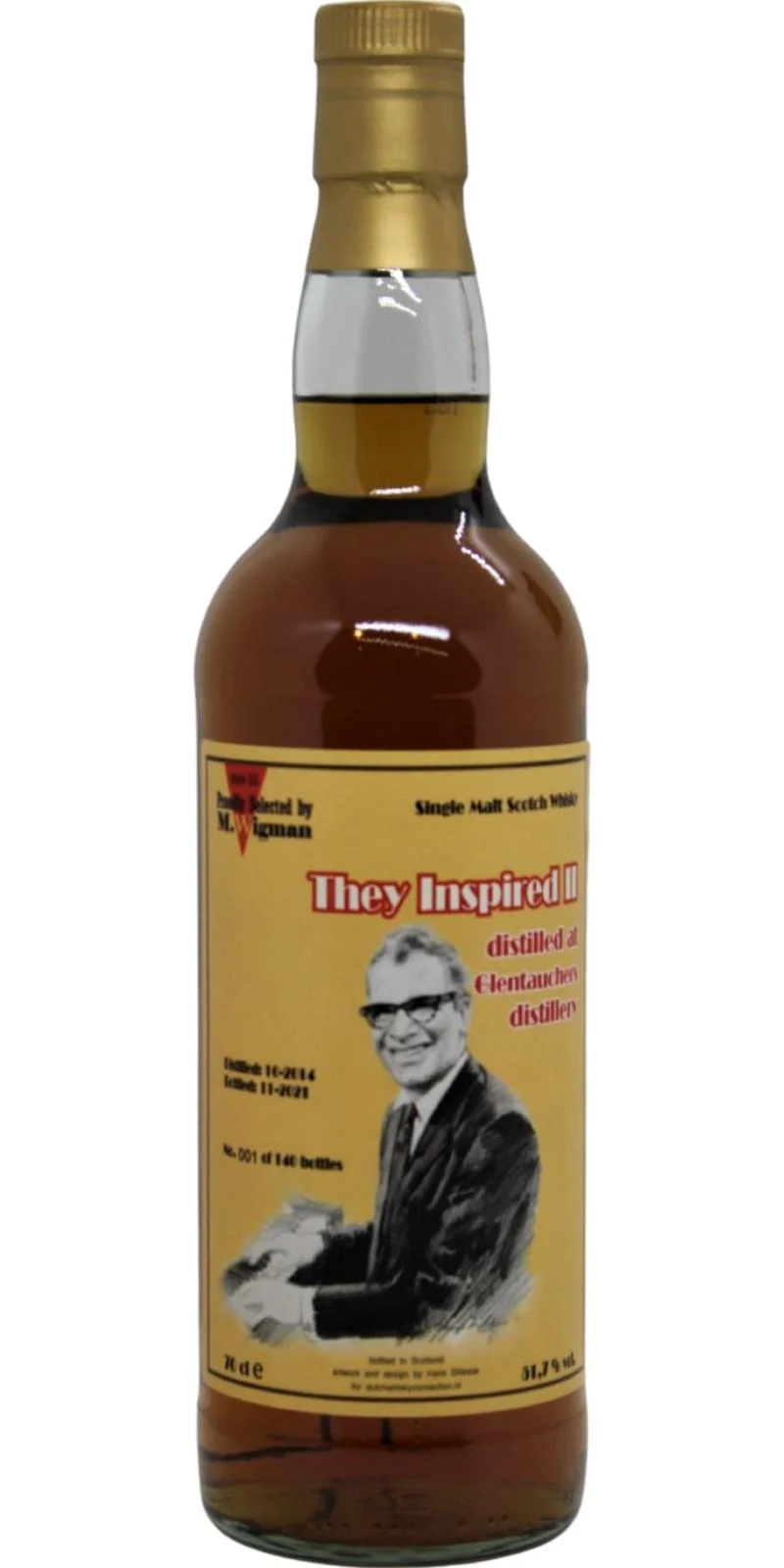 Glentauchers 2014 MW They Inspired II 2021 Release Single Malt Scotch Whisky | 700ML - Whiskey
