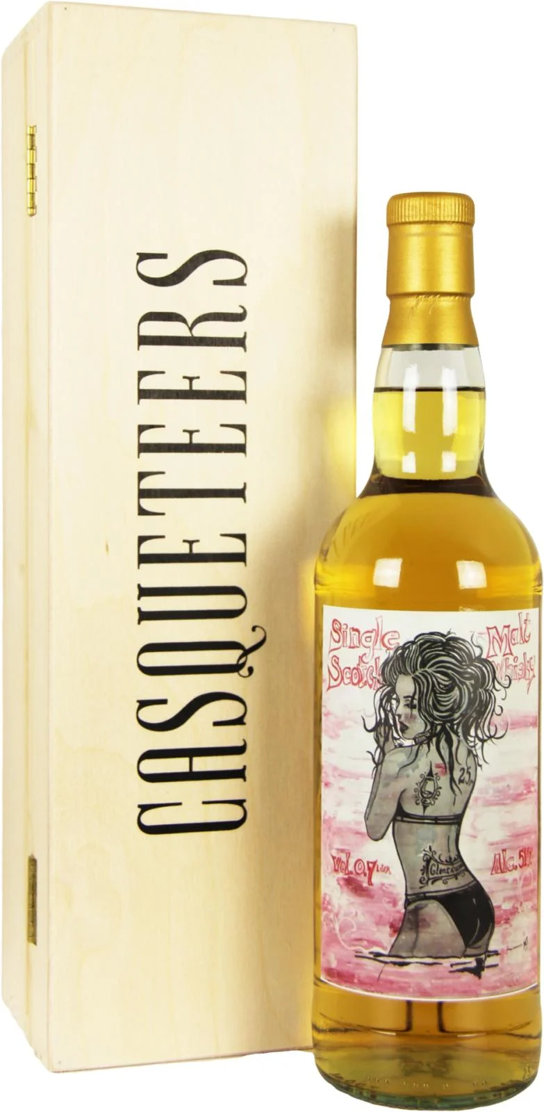 Glentauchers 1996 cQs 25 Year Old 2021 Release (Cask #3968) Single Malt Scotch Whisky | 700ML - Whiskey