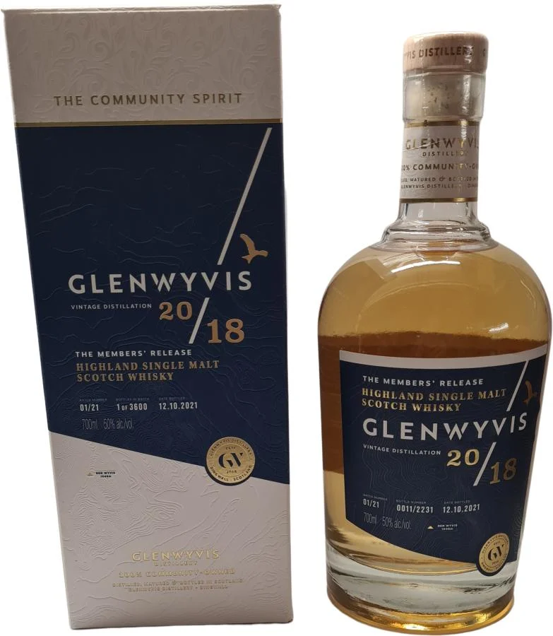 GlenWyvis 2018 The Member's Release 2021 Release Single Malt Scotch Whisky | 700ML - Whiskey