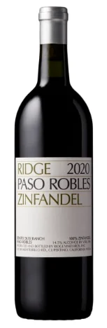 2020 | Ridge Vineyards | Paso Robles Zinfandel - Wine