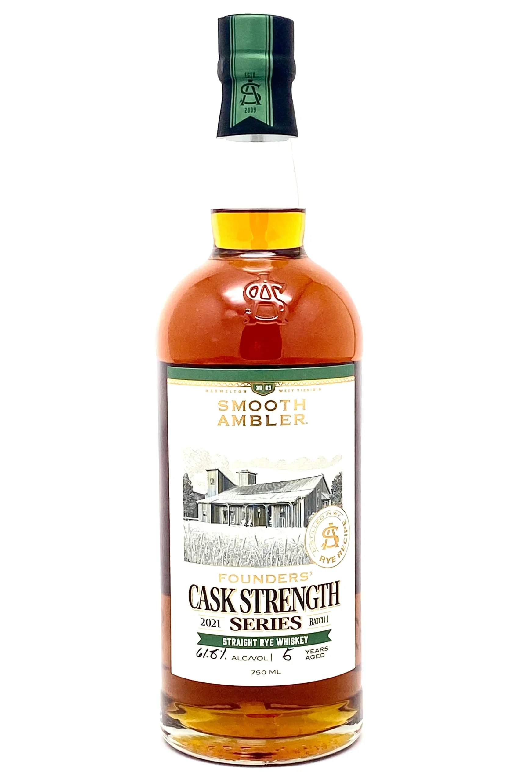 Smooth Ambler Founders' Cask Strength Series Rye - Whiskey