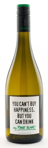 2020 | Weingut Emil Bauer & Sohne | You Can't buy Happiness but you can Drink my Pinot Blanc - Wine