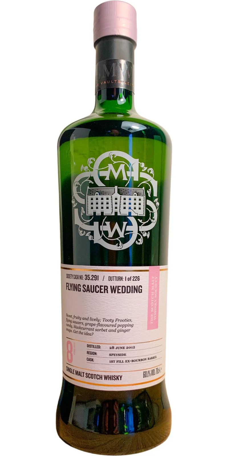 Glen Moray 2012 SMWS 35.291 Flying Saucer Wedding 8 Year Old 2021 Release (Cask #35.291) Single Malt Scotch Whisky | 700ML