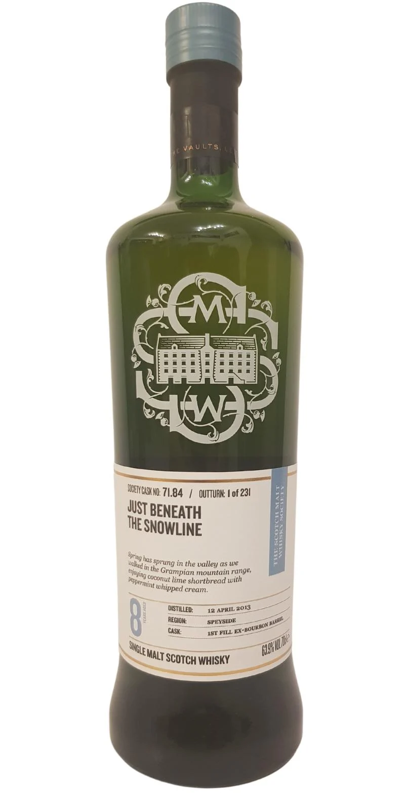 Glenburgie 2013 SMWS 71.84 Just beneath the snowline 8 Year Old 2021 Release (Cask #71.84) Single Malt Scotch Whisky | 700ML - Whiskey
