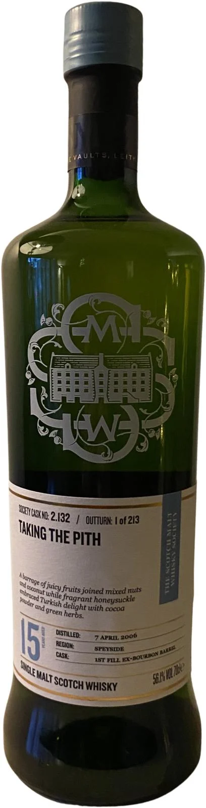Glenlivet 2006 SMWS 2.132 Taking the pith 15 Year Old 2021 Release (Cask #2.132) Single Malt Scotch Whisky | 700ML - Whiskey