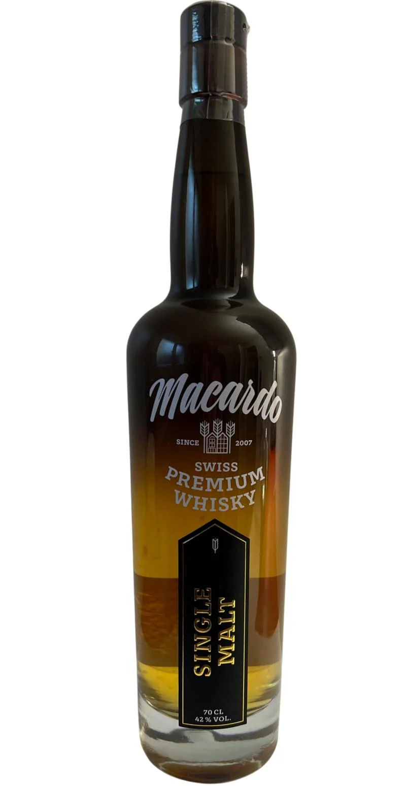 Macardo Single Malt Swiss Premium Whisky Lanzamiento 2021 Whisky de malta simple | 700ML - Whiskey