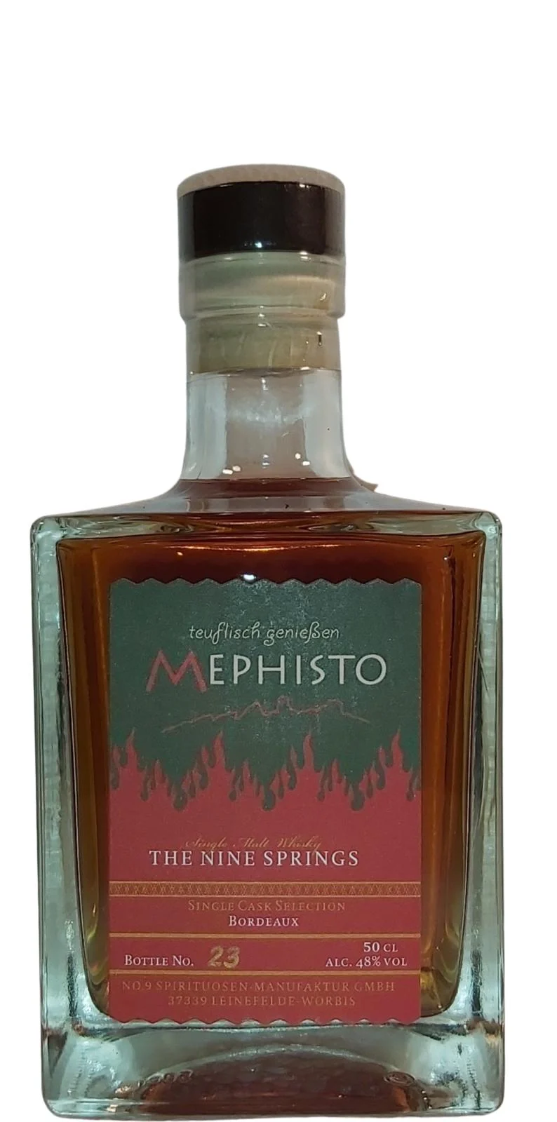 The Nine Springs Mephisto Single Cask Selection 2021 Release Single Malt Whisky | 500ML - Whiskey