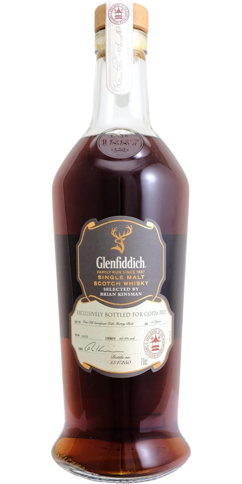 Glenfiddich 1995 COP 26 26 Year Old 2021 Release (Cask #30863) Single Malt Scotch Whisky | 700ML - Whiskey