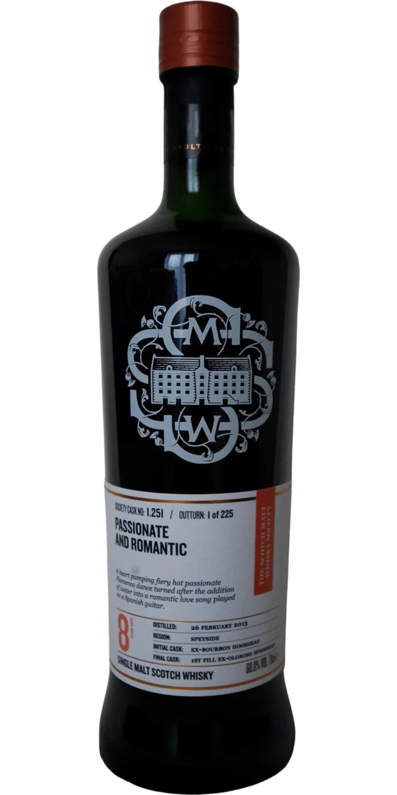 Glenfarclas 2013 SMWS 1.251 Passionate and romantic 8 Year Old 2021 Release (Cask #1.251) Single Malt Scotch Whisky | 700ML - Whiskey