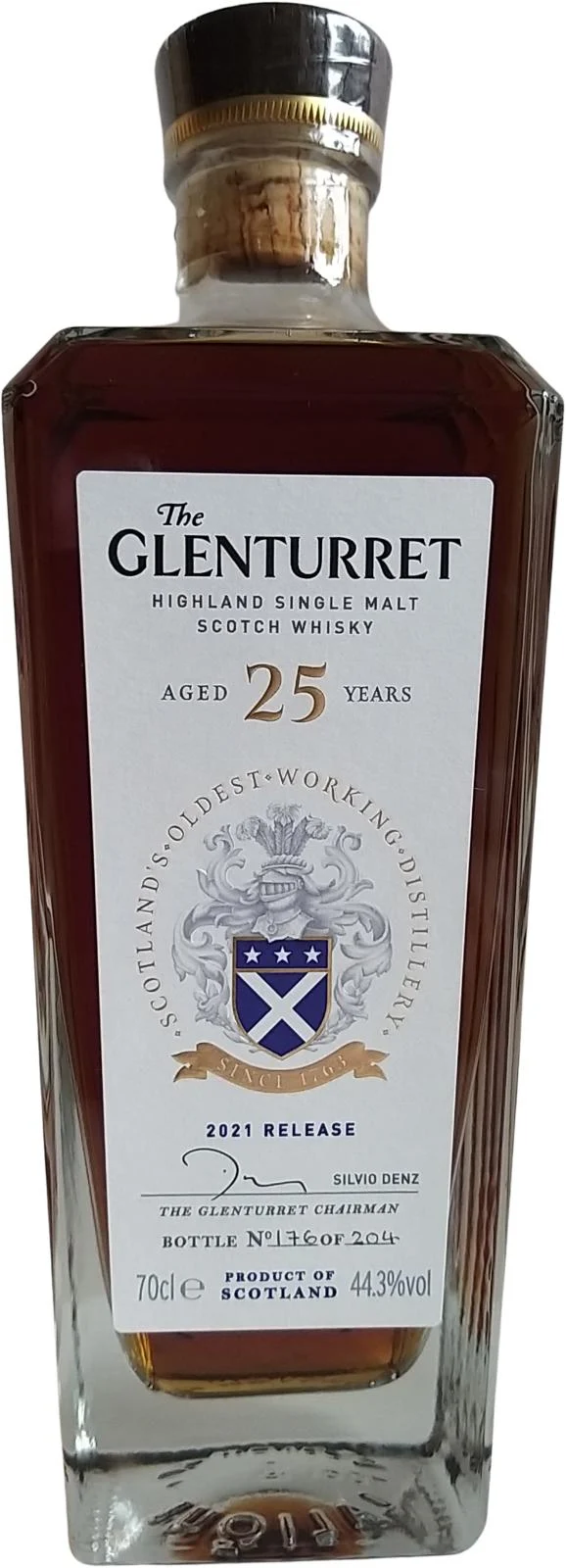 Glenturret 25 Year Old 2021 Release Single Malt Scotch Whisky | 700ML - Whiskey