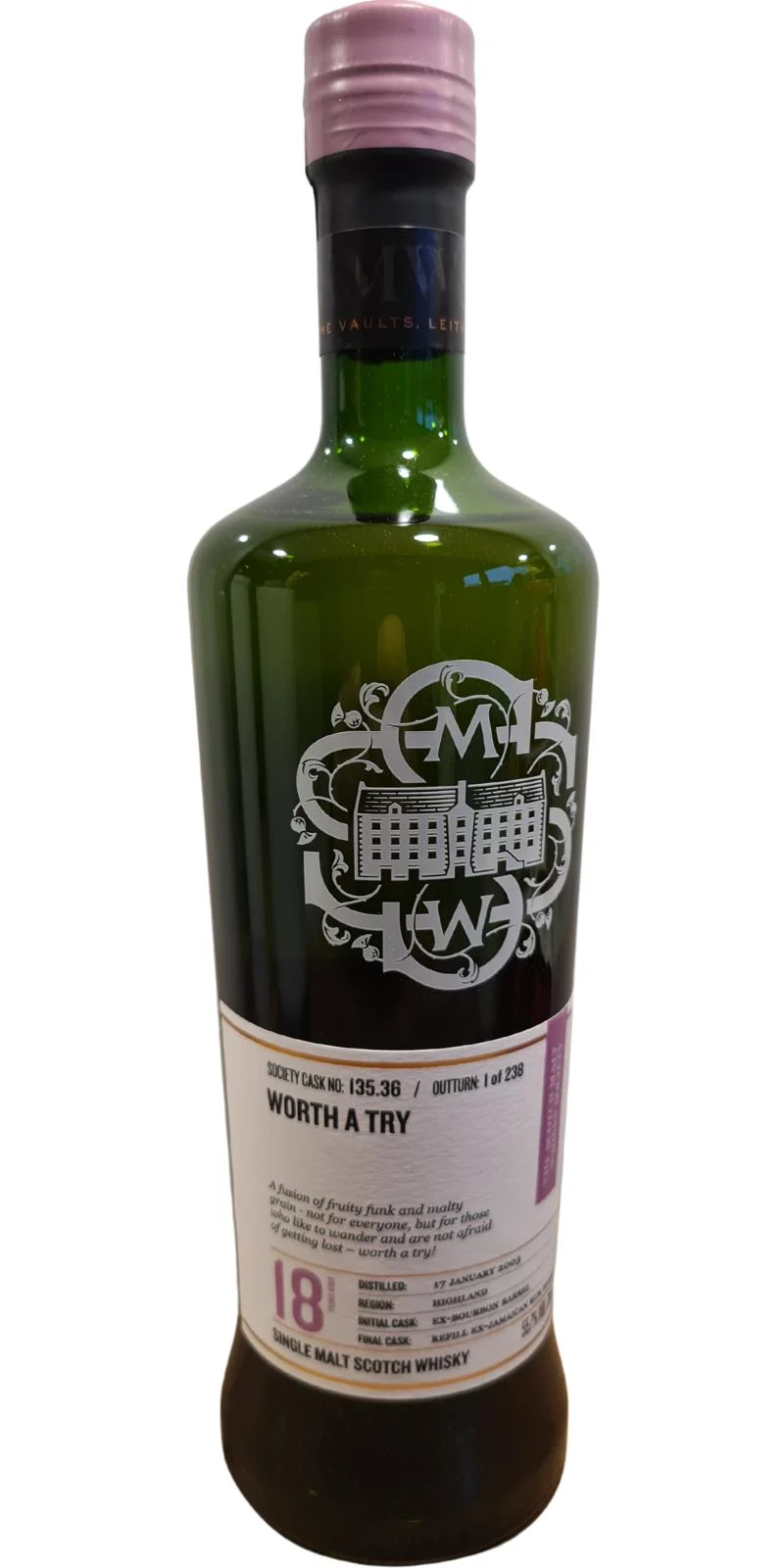 Loch Lomond 2003 SMWS 135.36 Worth a try 18 Year Old 2021 Release (Cask #135.36) Single Malt Scotch Whisky | 700ML