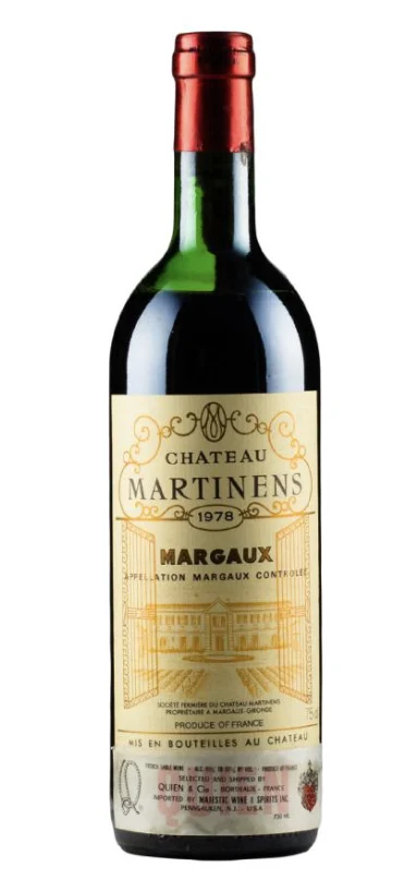 1978 | Chateau Martinens | Margaux - Wine
