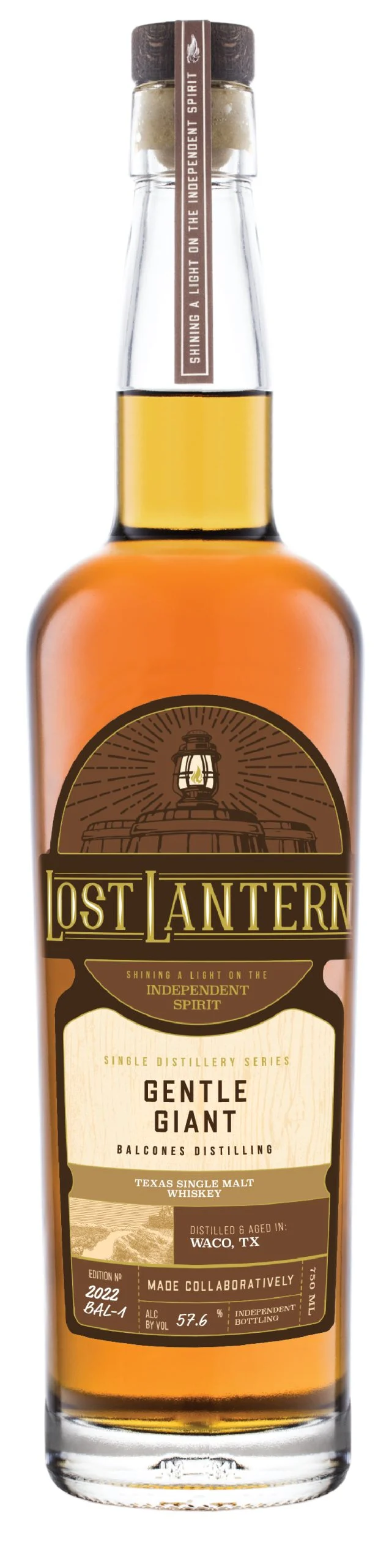 Lost Lantern "Gentle Giant" Balcones Distilling Texas Single Malt - Whiskey