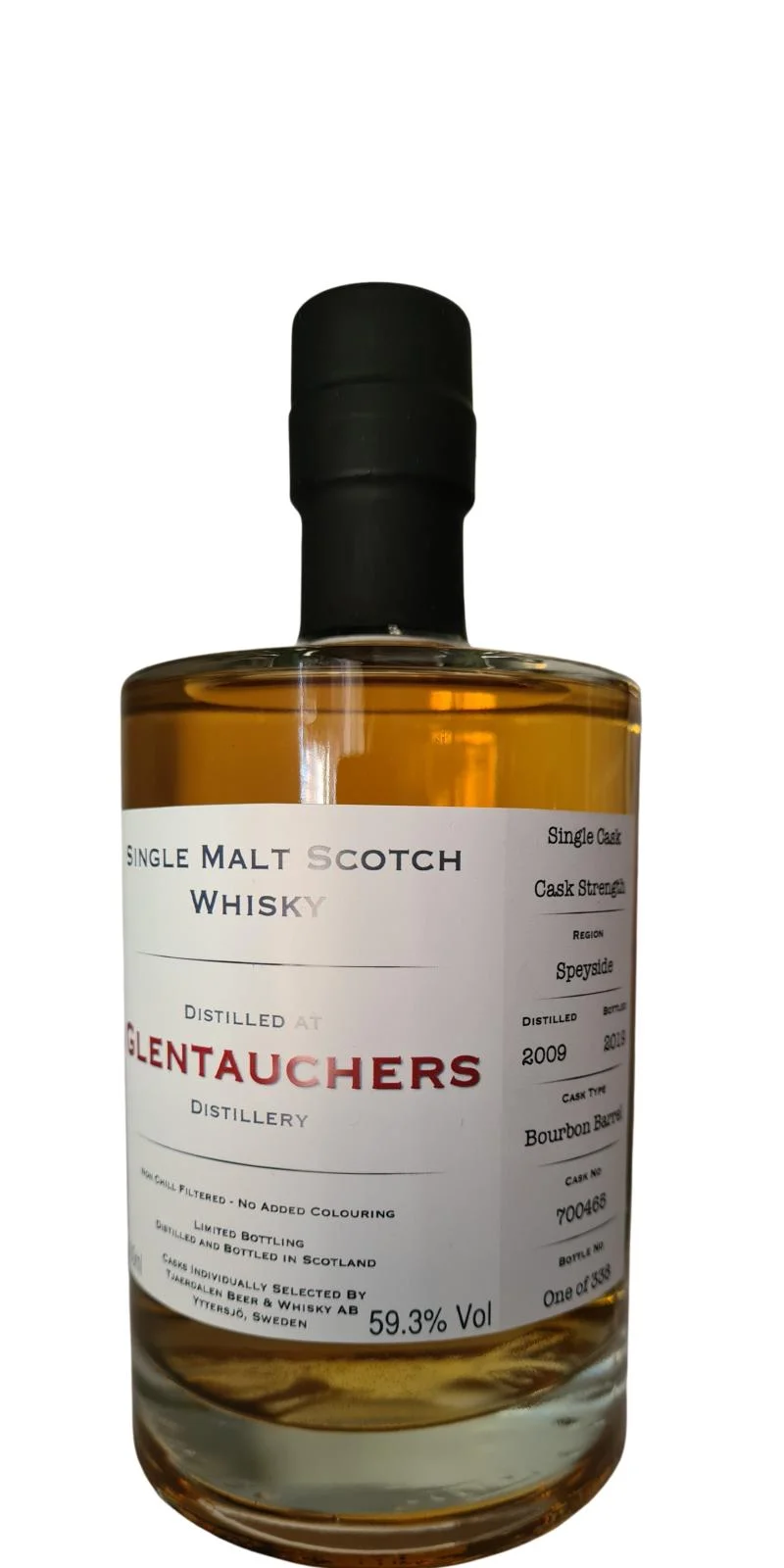 Glentauchers 2009 Td Rare Cask Series No 12 (Cask #700465) 2019 Release Single Malt Scotch Whisky | 500ML - Whiskey