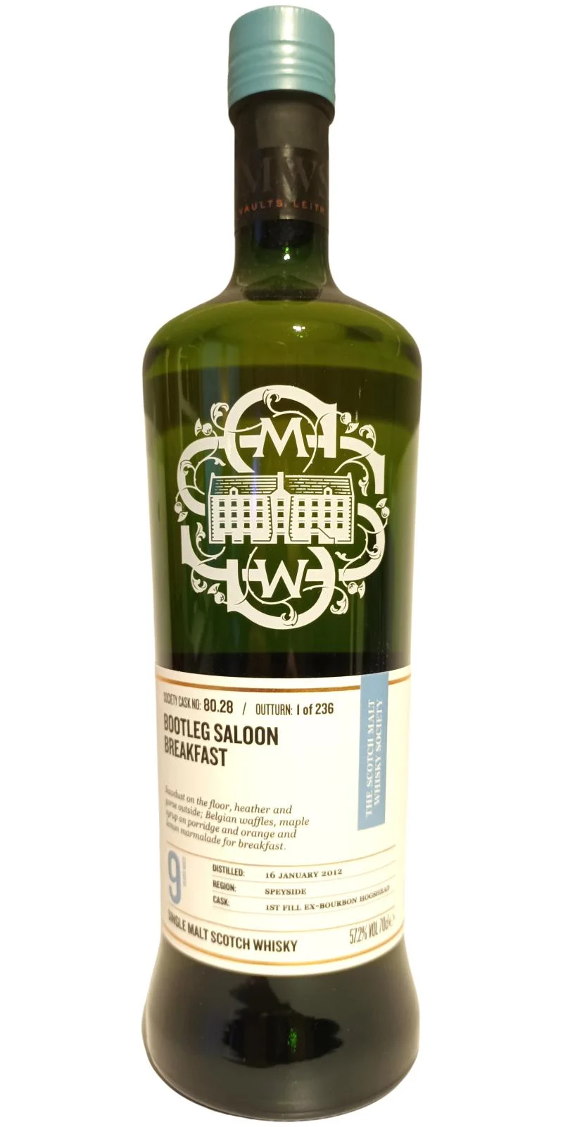Glen Spey 2012 SMWS 80.28 Bootleg saloon breakfast 9 Year Old 2021 Release (Cask #80.28) Single Malt Scotch Whisky | 700ML - Whiskey