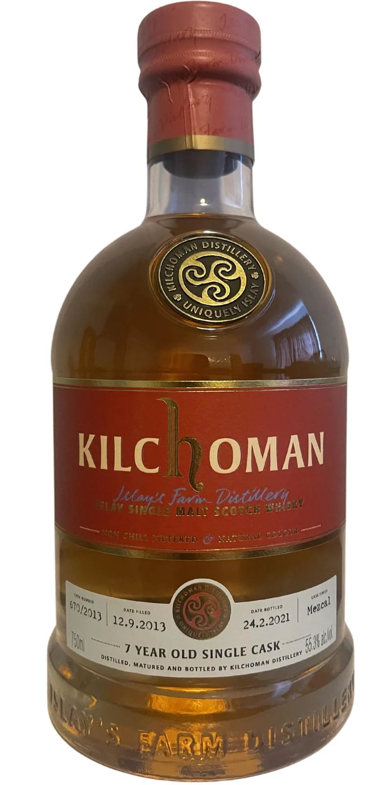 Kilchoman 2013 ImpEx Cask Evolution 01/2021 7 Year Old 2021 Release Cask #670/2013 Single Malt Scotch Whisky - Whiskey
