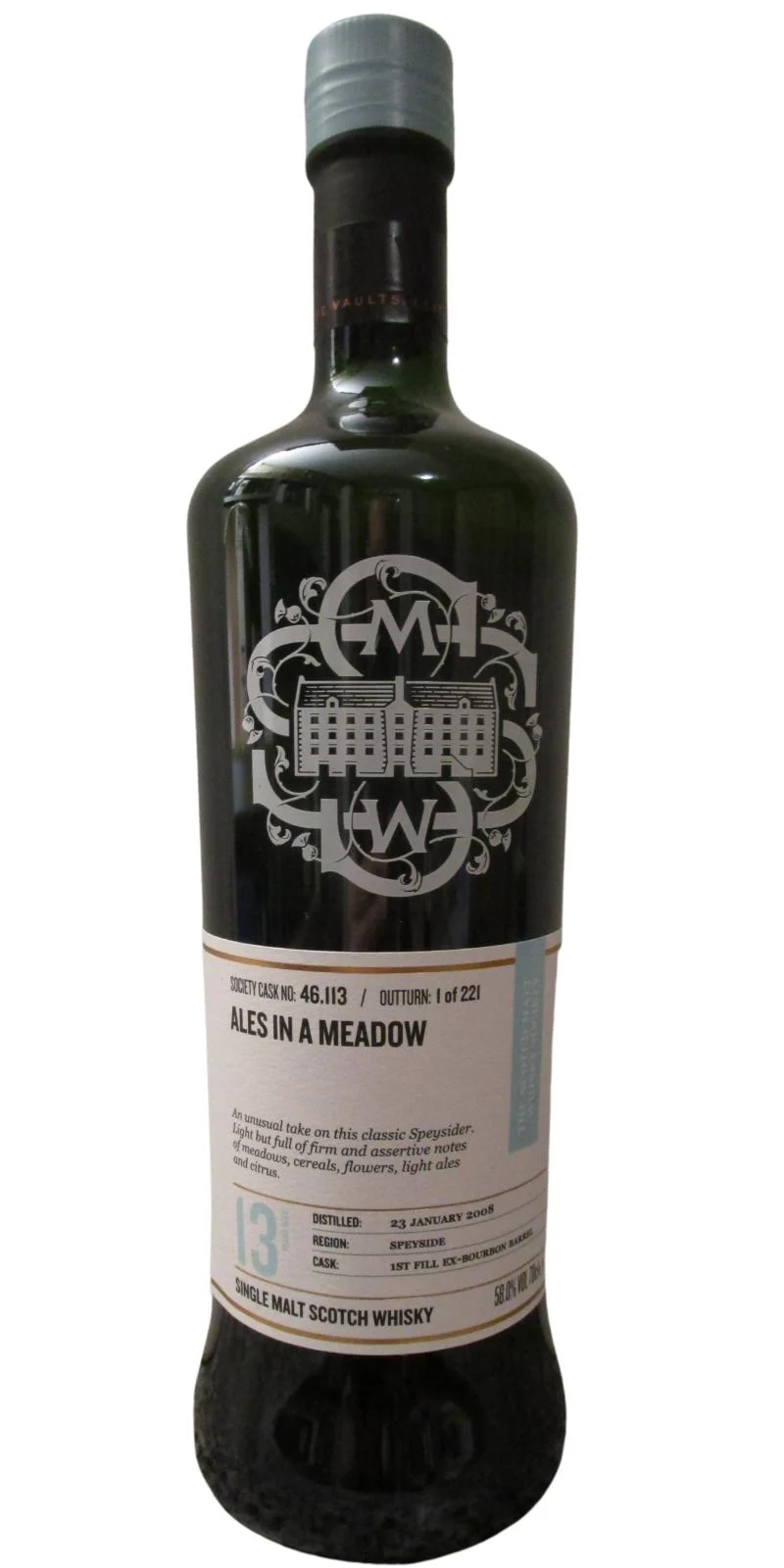 Glenlossie 2008 SMWS 46.113 Ales in a meadow 13 Year Old 2021 Release (Cask #46.113) Single Malt Scotch Whisky | 700ML - Whiskey