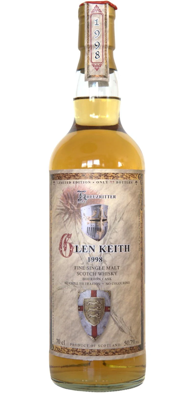 Glen Keith 1998 MT Kreuzritter Collection 23 Year Old 2021 Release Single Malt Scotch Whisky | 700ML