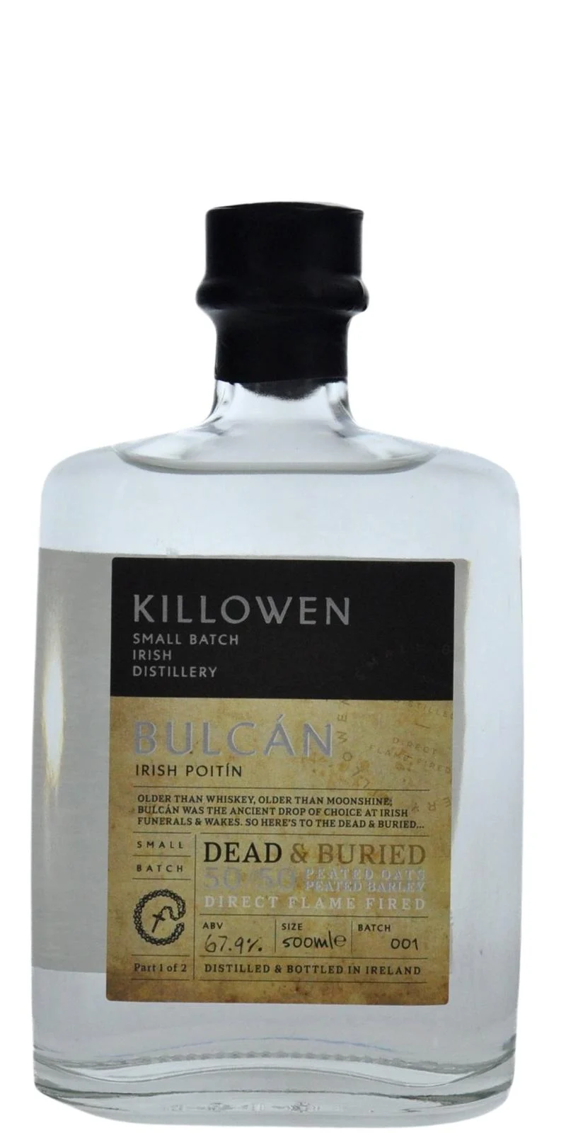 Killowen Bulcán Dead & Buried Small Batch Irish Poitin | 500ML - Whiskey