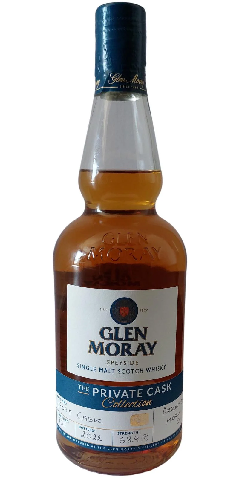 Glen Moray 2011 Private Cask Collection 10 Year Old Scotch Whisky | 700ML - Whiskey