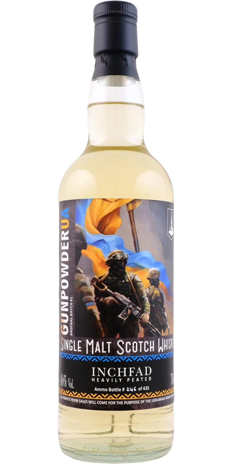 Inchfad GunpowderUA Single Malt Scotch Whisky | 700ML - Whiskey