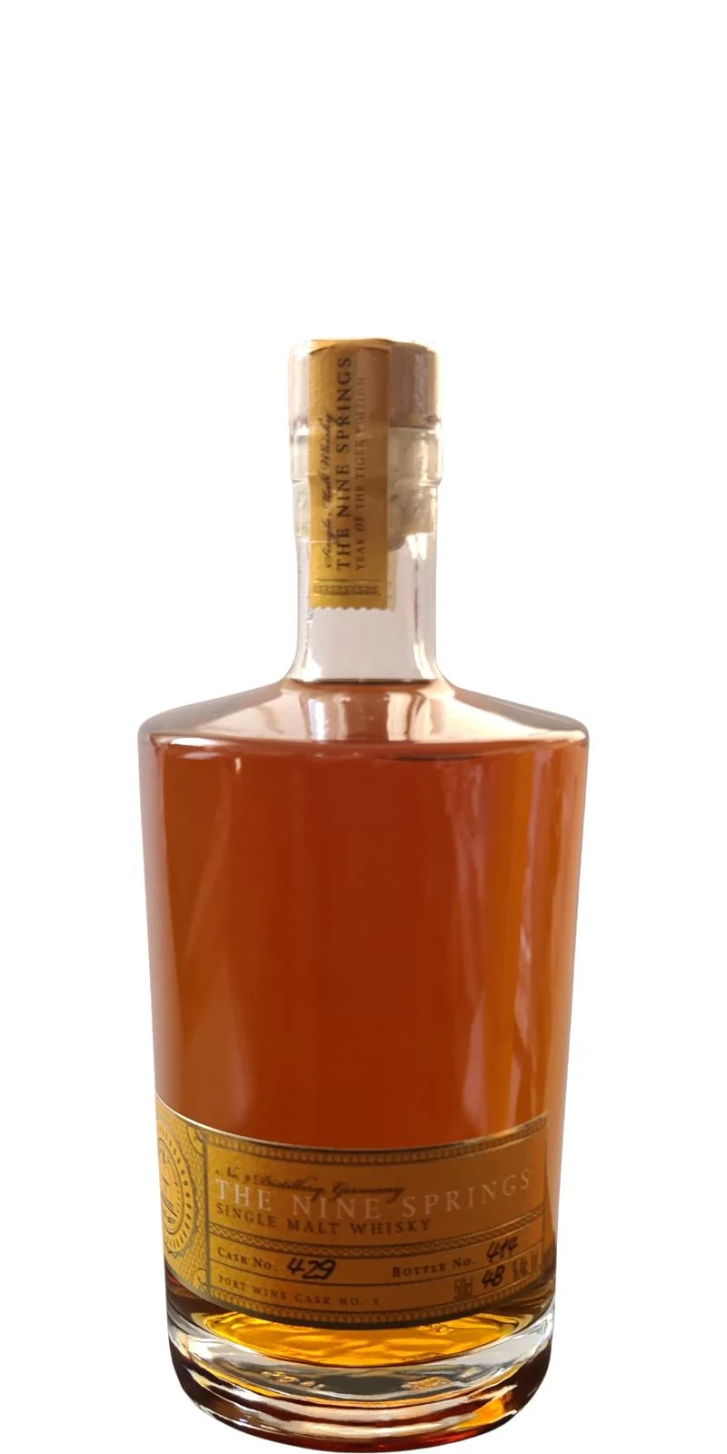 The Nine Springs 8 Year Old Single Cask Selection Single Malt Whisky | 500ML - Whiskey