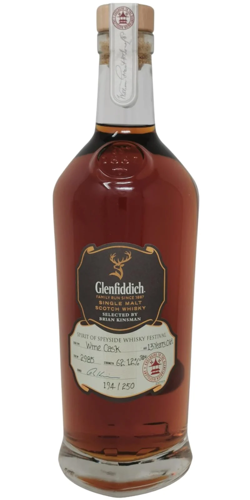 Glenfiddich 13 Year Old Spirit of Speyside 2022 Festival Single Malt Scotch Whisky | 700ML - Whiskey
