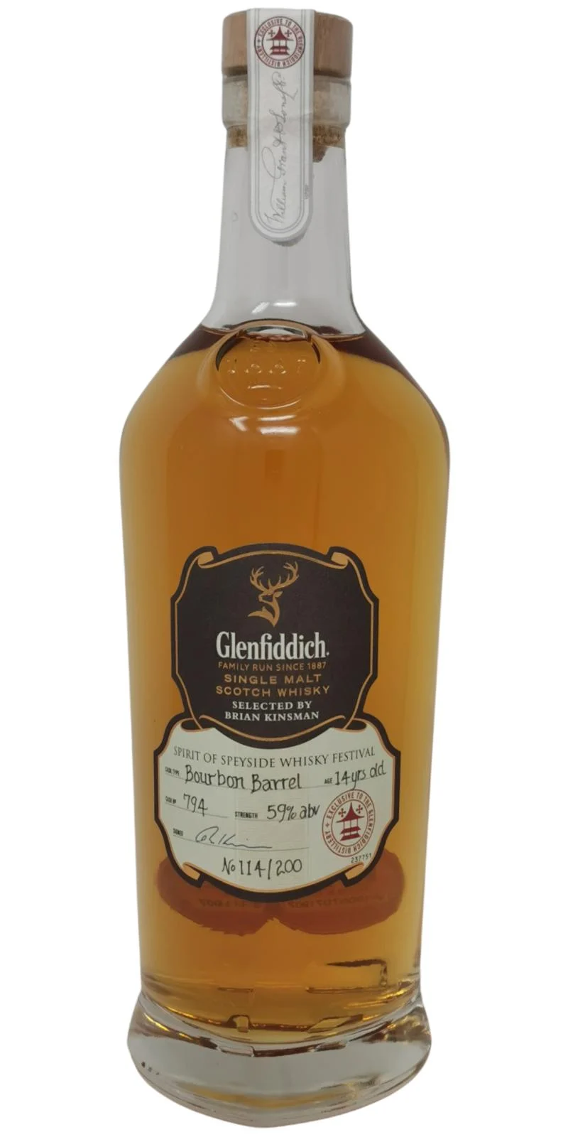 Glenfiddich 14 Year Old Spirit of Speyside 2022 Festival Single Malt Scotch Whisky | 700ML - Whiskey