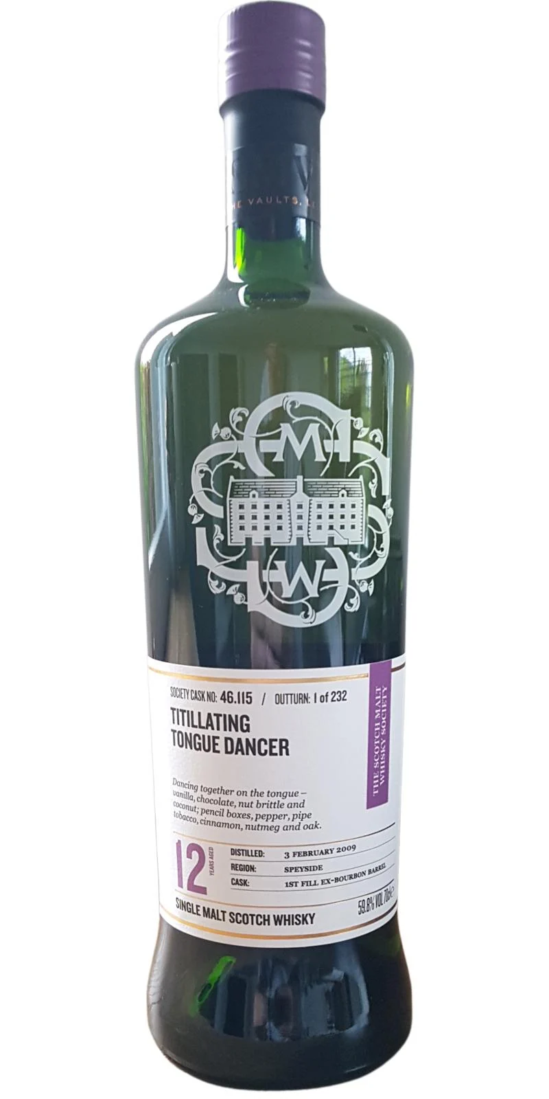 Glenlossie 2009 SMWS 46.115 Titillating tongue dancer 12 Year Old 2021 Release (Cask #46.115) Single Malt Scotch Whisky | 700ML - Whiskey