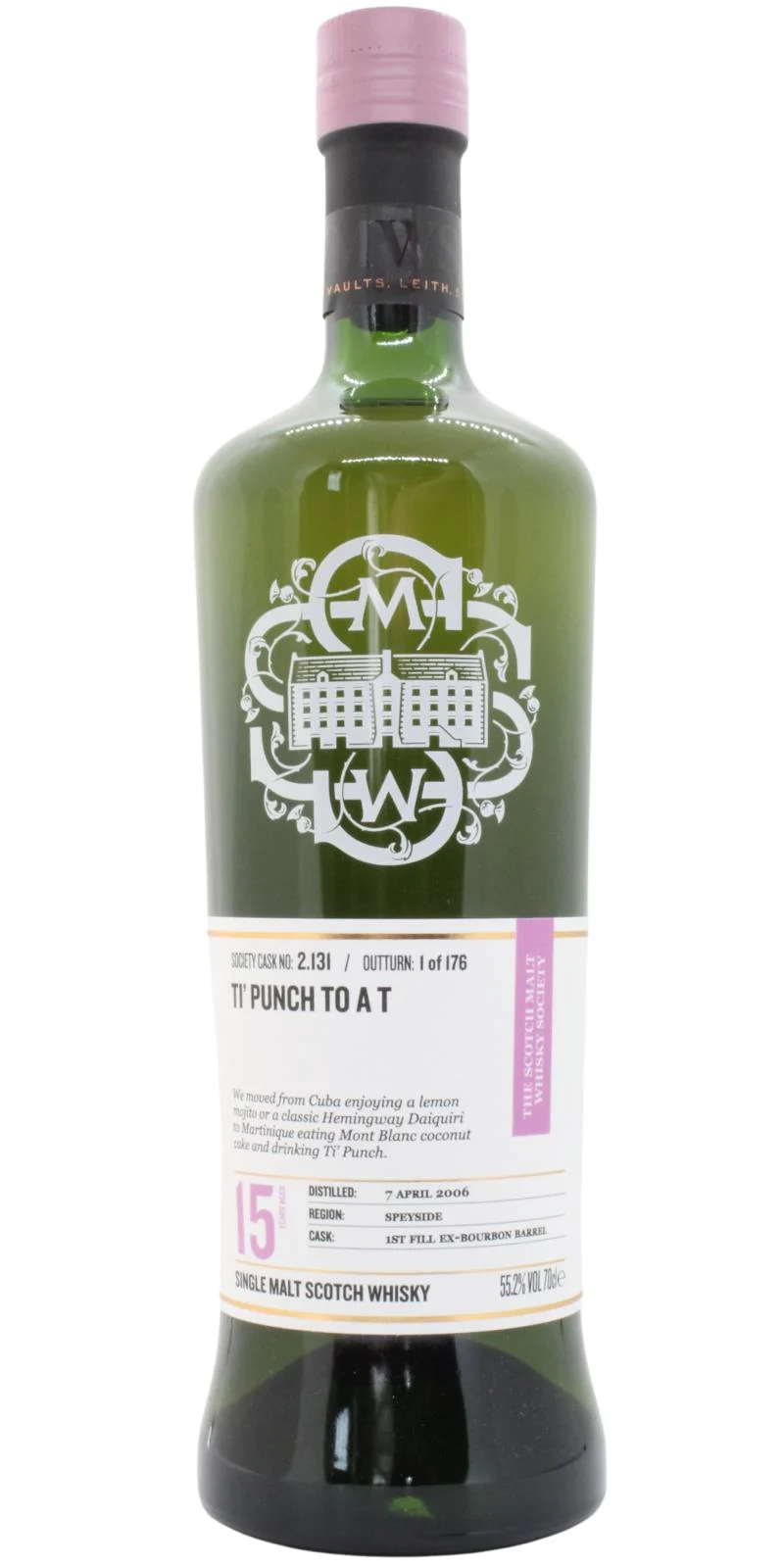 Glenlivet 2006 SMWS 2.131 Ti' punch to a t 15 Year Old 2021 Release (Cask #2.131) Single Malt Scotch Whisky | 700ML - Whiskey