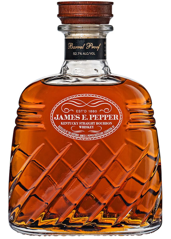 James E. Pepper | 5 Year Old | Decanter Barrel Proof Bourbon Whiskey