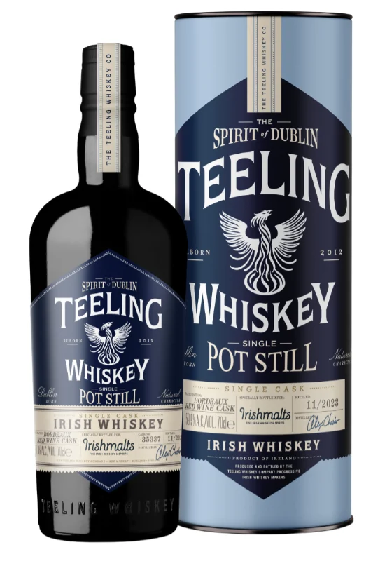 Teeling X Irishmalts Single Cask Bordeaux Red Wine Finish - Whiskey