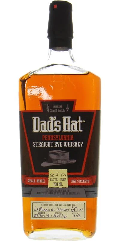 Dad's Hat 2013 Single Barrel - Cask Strength Straight Rye Whisky | 700ML
