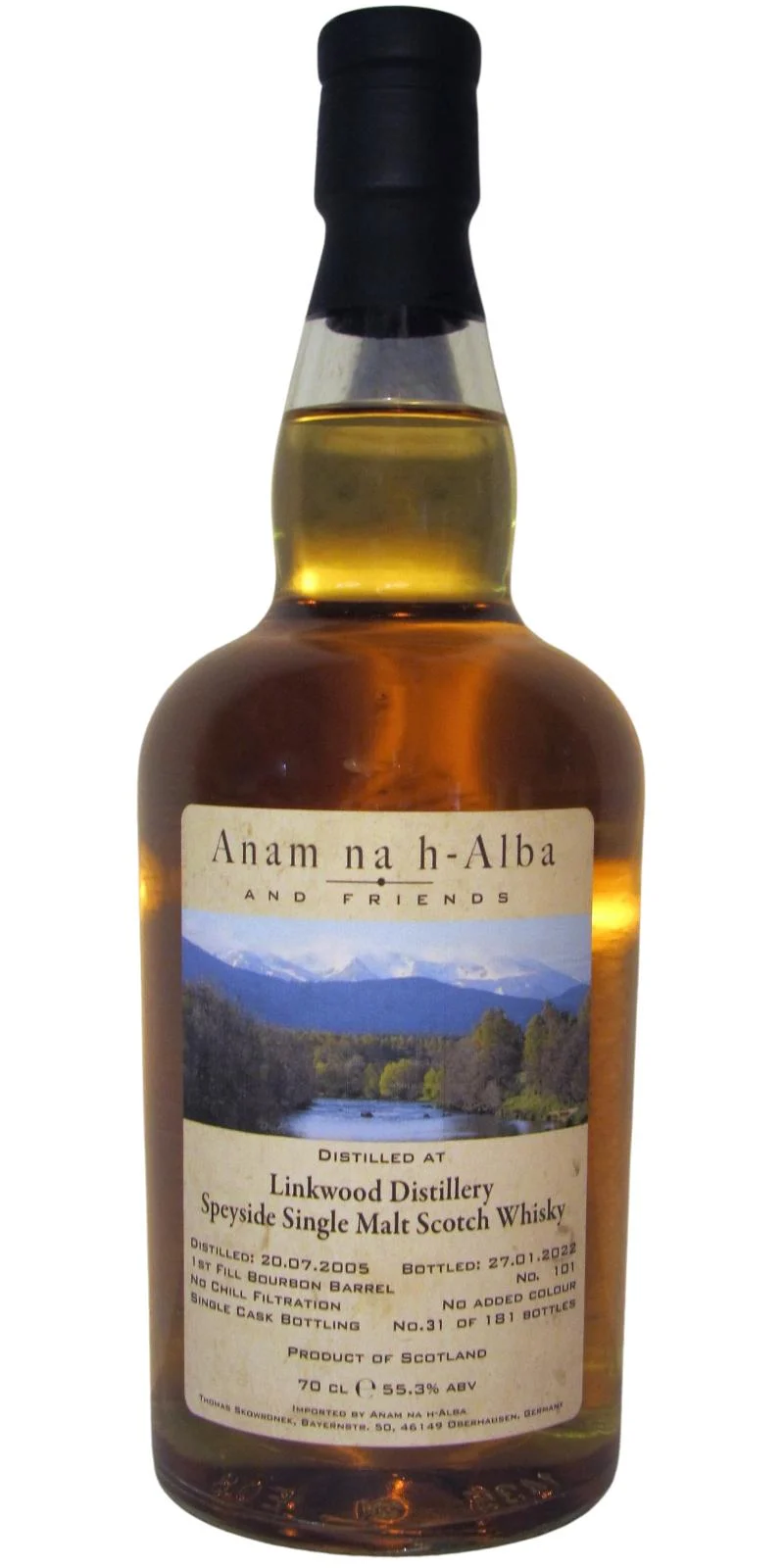Linkwood 2005 Anam na h-Alba and Friends 16 Year Old Scotch Whisky | 700ML