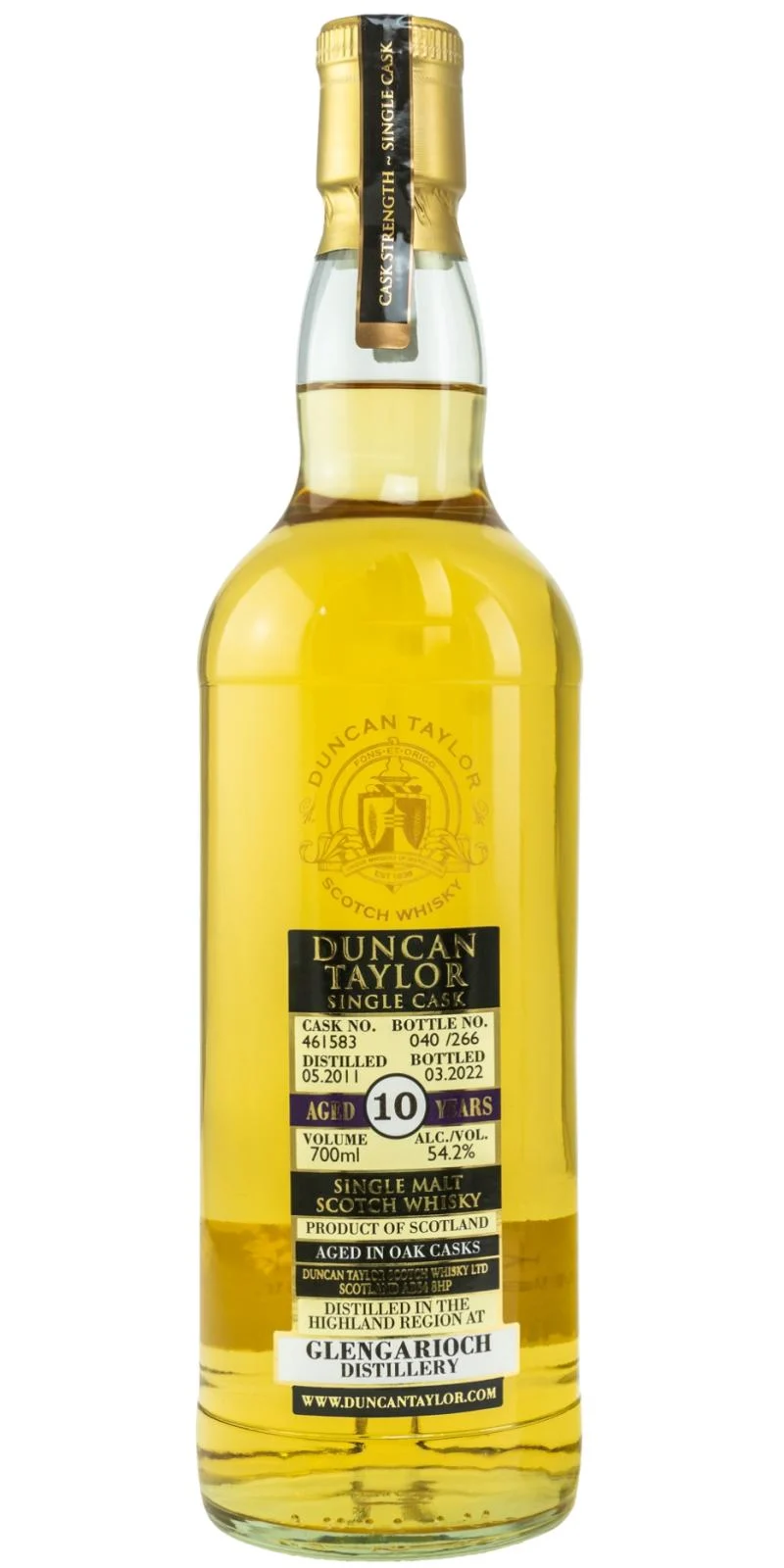 Glen Garioch 2011 (Duncan Taylor) 10 Year Old Single Malt Scotch Whisky | 700ML - Whiskey